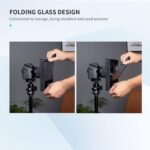 FeelWorld TP10 Portable Folding Teleprompter for Smartphone/Tablet/DSLR (10″) - Image 5