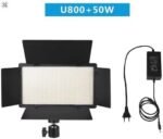 PRO LED U800 LED Bulb, Dimmable Light with Tripod, Remote Control for Video Recording, Tri-Color (White - Yellow - Mix) 50W