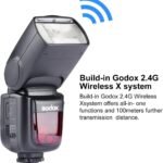 Godox V860II Kit Flash Speedlite for Canon DSLR with Wireless X System, LCD Display – Black
