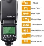 Godox V860II Kit Flash Speedlite for Canon DSLR with Wireless X System, LCD Display – Black - Image 7