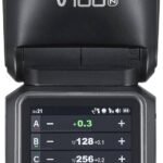 Godox V100-N Camera Flash for Nikon,Round Head Speedlite,TTL Touch Screen 2.4G Wireless X System for Nikon Cameras
