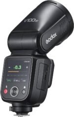 Godox V100-N Camera Flash for Nikon,Round Head Speedlite,TTL Touch Screen 2.4G Wireless X System for Nikon Cameras - Image 4