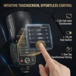 GODOX V100 C GODOX Flash for Canon –Touchscreen Control 100W TTL Camera Flash 【GODOX V1 for Canon】 Upgraded 70 Full Power Consecutive Flashes Camera Flash for Canon 5D Mark IV/Canon RP/Canon M50/etc - Image 5