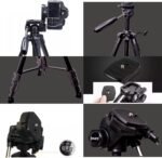 ⁦حامل ثلاثي القوائم احترافي للكاميرا من جيماري KP-2264 - أسود⁩ - الصورة ⁦6⁩