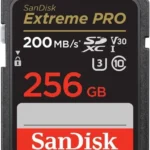 SanDisk Extreme Pro SDXC UHS-I C10 U3 V30 4K UHD SDSDXXD Memory Card, 256GB