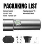 ⁦M-10 Portable Snoot Flashlight for Photography Rechargeable– 10W LED Spotlight with 4 Colors & 20 Pattern Effects | Adjustable Background Light 4340Lx / 0.3m for Video & Studio Shooting⁩ - الصورة ⁦4⁩