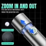 ⁦M-10 Portable Snoot Flashlight for Photography Rechargeable– 10W LED Spotlight with 4 Colors & 20 Pattern Effects | Adjustable Background Light 4340Lx / 0.3m for Video & Studio Shooting⁩ - الصورة ⁦12⁩
