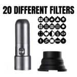 ⁦M-10 Portable Snoot Flashlight for Photography Rechargeable– 10W LED Spotlight with 4 Colors & 20 Pattern Effects | Adjustable Background Light 4340Lx / 0.3m for Video & Studio Shooting⁩ - الصورة ⁦11⁩