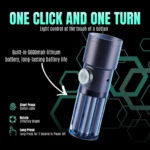 ⁦M-10 Portable Snoot Flashlight for Photography Rechargeable– 10W LED Spotlight with 4 Colors & 20 Pattern Effects | Adjustable Background Light 4340Lx / 0.3m for Video & Studio Shooting⁩ - الصورة ⁦8⁩