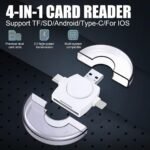 USB OTG Micro SD/SD Card Reader USB-C Micro Adapter for Phone Android Tablet (Black) - Image 3