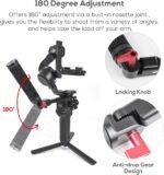 ⁦Gimbal Adjustable Handle Grip Extension Bracket for DJI Ronin S/SC/RSC2 with Cold Shoe Mount 1/4 3/8 Threaded Holes,Stabilizer Extension Handgrip for Video Light, Microphone, Monitor⁩ - الصورة ⁦7⁩