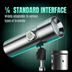 ⁦M-10 Portable Snoot Flashlight for Photography Rechargeable– 10W LED Spotlight with 4 Colors & 20 Pattern Effects | Adjustable Background Light 4340Lx / 0.3m for Video & Studio Shooting⁩ - الصورة ⁦7⁩