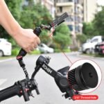 ⁦Gimbal Adjustable Handle Grip Extension Bracket for DJI Ronin S/SC/RSC2 with Cold Shoe Mount 1/4 3/8 Threaded Holes,Stabilizer Extension Handgrip for Video Light, Microphone, Monitor⁩ - الصورة ⁦6⁩