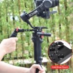 ⁦Gimbal Adjustable Handle Grip Extension Bracket for DJI Ronin S/SC/RSC2 with Cold Shoe Mount 1/4 3/8 Threaded Holes,Stabilizer Extension Handgrip for Video Light, Microphone, Monitor⁩ - الصورة ⁦5⁩