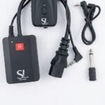 تريجر لاسلكي من SL مع جهاز استقبال الارسال 4 قنوات مع محول 3.5 mm إلى 6.35 mm للتصوير الفوتوغرافي ستوديو ضوء فلاش