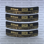 Original Lens Fuselage Label Nameplate for Nikon 18-140 Camera