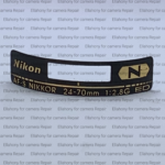 New Lens Fuselage Name Plate Logo Label Plate For Nikon AF-S 24-70 mm F/2.8G ED