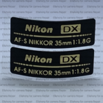 New FOR Nikon 35mm F/1.8 G 1:1.8G ED LENS LOGO Nameplate Lens Gold Label Part