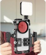 ⁦BAFANG BFT-05A Universal Phone Video Rig with Dual Handles – Smartphone Cage Stabilizer for Video Recording⁩ - الصورة ⁦5⁩