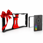 case stabilizer + fz140 RGB LED Video Light