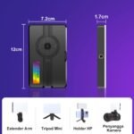 ⁦case stabilizer + fz140 RGB LED Video Light⁩ - الصورة ⁦3⁩