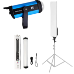 FB-E400S Professional Studio LED Headlight +LED Light Tube SL 30+RL-100 LED Stick Panel Light